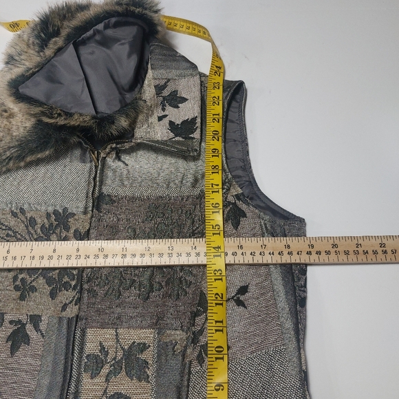 Coldwater Creek Women's Patchwork Vest Size 8 - Picture 8 of 13